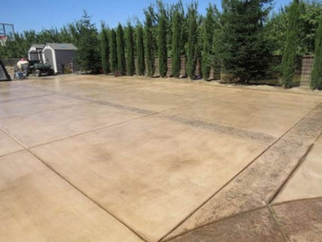 This is an image of stamped concrete driveway