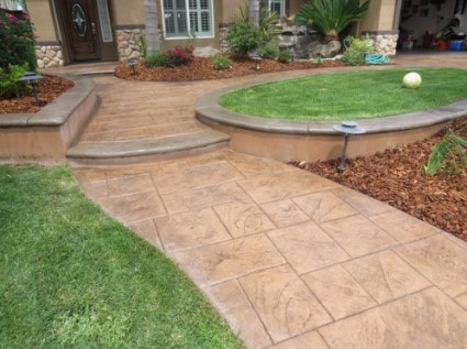 an image of a stamped concrete project in pocket, ca