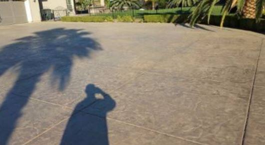 This is a picture of concrete driveway resurfacing in roseville, california.