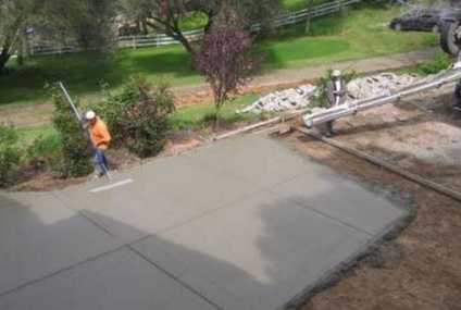 new concrete pouring roseville