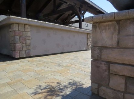 This is an image of concrete retaining walls in roseville california