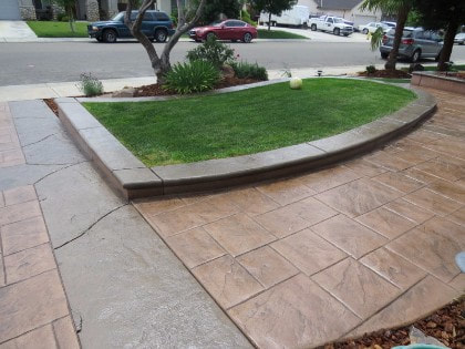 stamped concrete contractor in Roseville, Ca